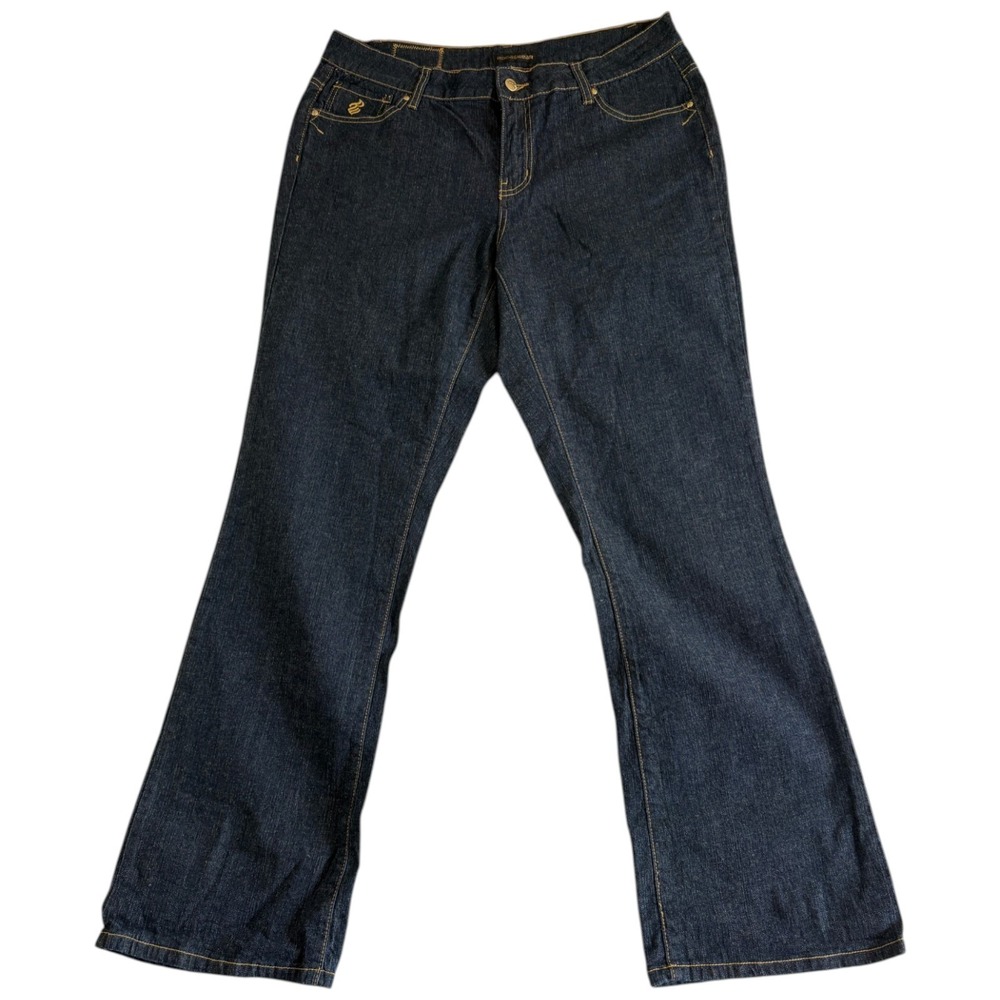 RocaWear Bootcut Jeans Womens 16 Blue Denim Cotton Stretch Casual Everyday Wear